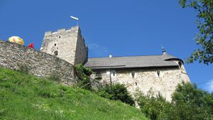 Die Burgruine von Süden - Laukhardt 2012